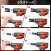 DayPlus Electric Impact Tire Brushless Powerful Impact of 550 3000 Two Makita LED Auto Variable Automatic Nut Bolt and Discharge Fastening Tool for