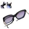 Fashion Women Clip On Glasses Cateye Sunglasses Brand Designer Vintage Eyeglasses Female Anti Blue Light Glasses Gafas