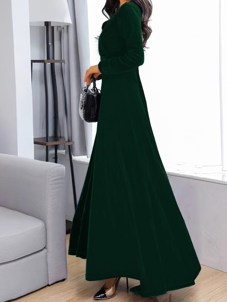 Women's Spring/Autumn New Arrivals Luxury Velvet Dress