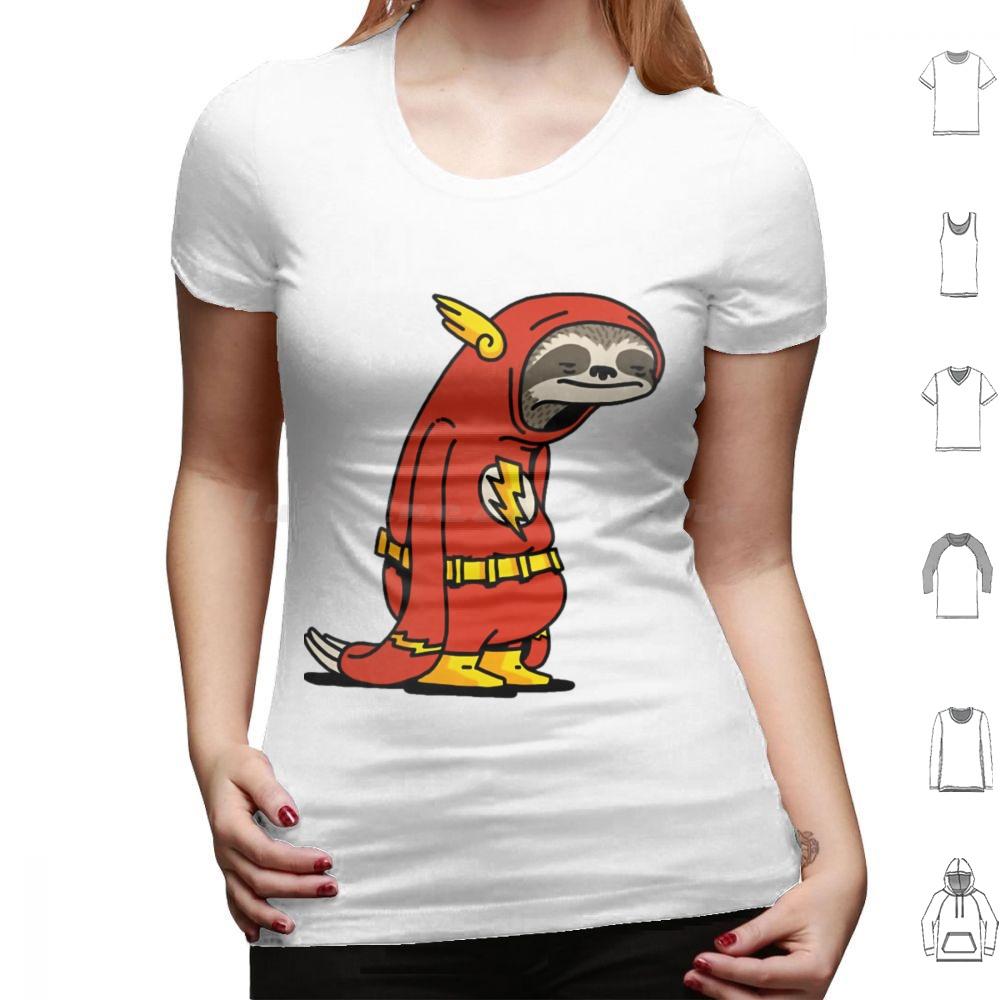 Flash Sloth Funny Superhero T Shirt Big Size 100 Cotton Flash Sloth Funny Superhero