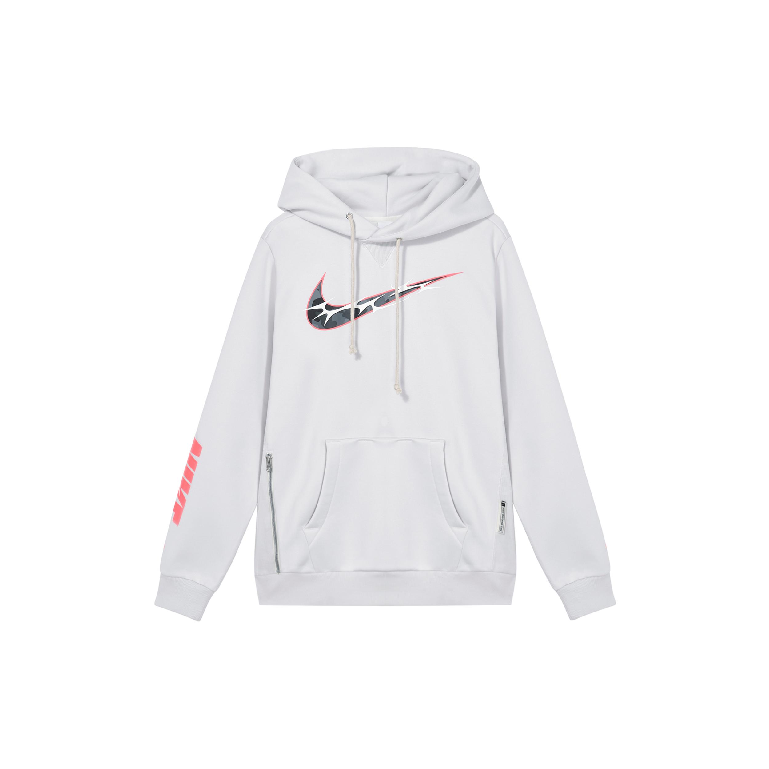 

New Nike Therma FIT Standard Issue Sweatshirt Men s Light Silver Gray HQ4746-016