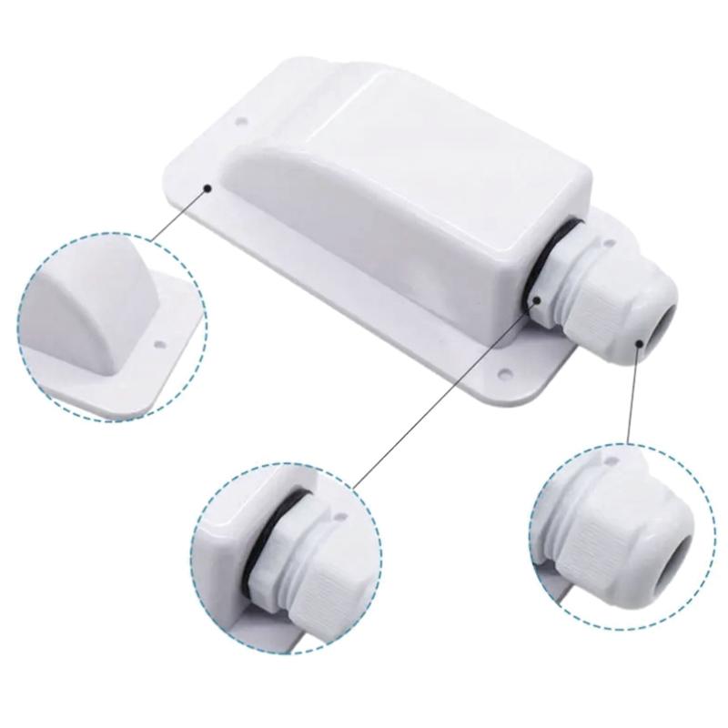 Dubbele Kabelinvoerklemdoos Zonnepaneel Dak Kabelinvoerklemdoos Kabel Camper Gat Camper Jacht Auto Accessoires