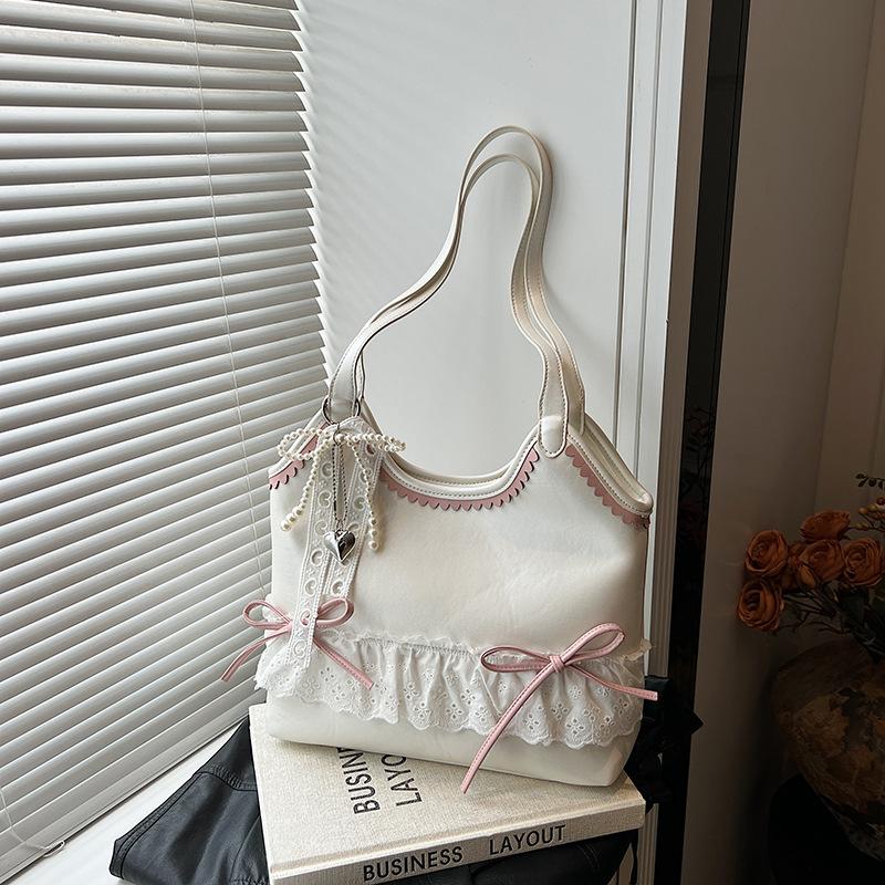 Fashion ballet style butterfly armpit bag women's new niche design shoulder bag large capacity tote bag