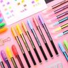 Sparkly Glitter Gel Highlighter Pen Set for Students: 12/48/60 Colors