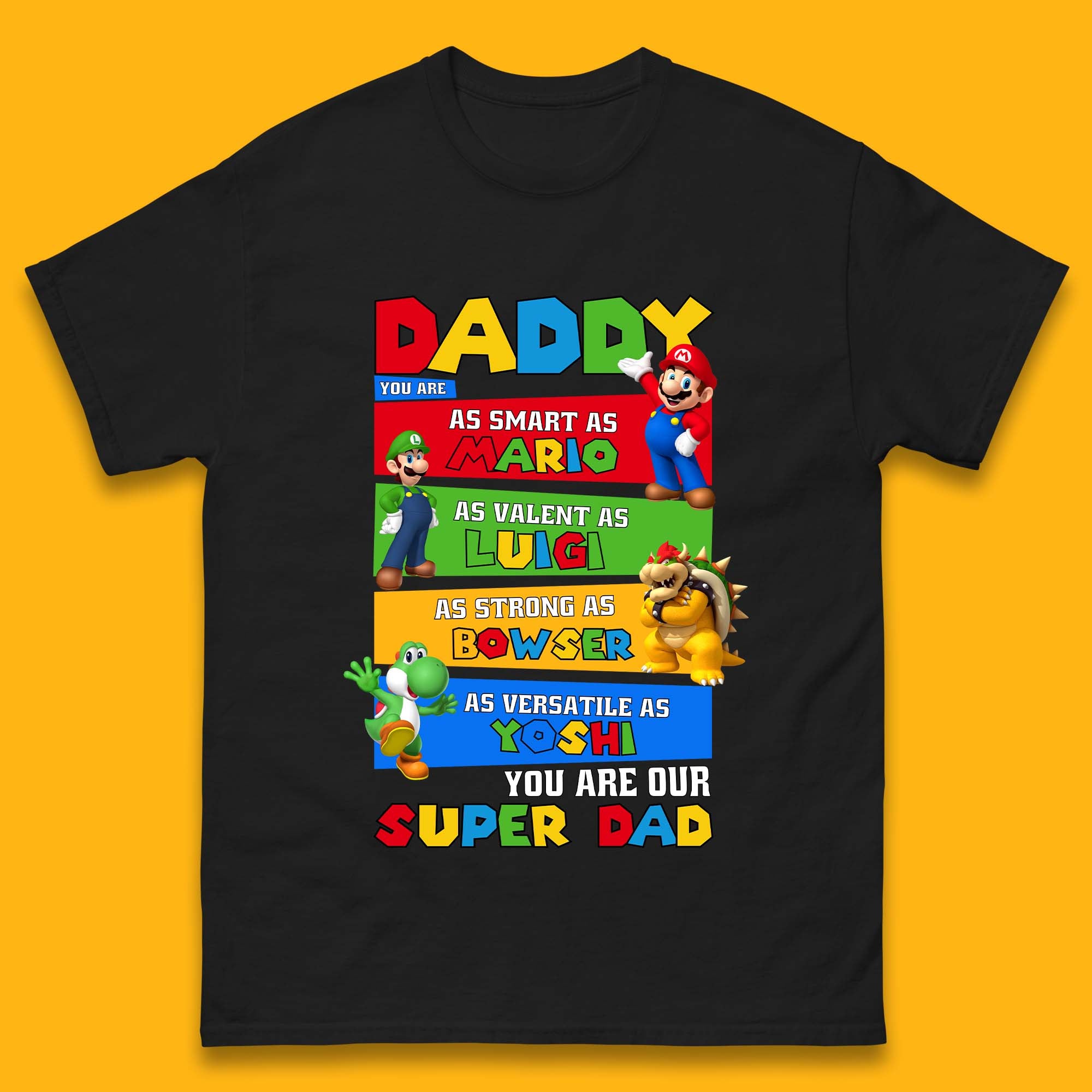 Super Dad Mens T-Shirt Womens Tops Tees S