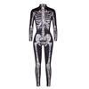 European and American new skeleton 3D digital printing cosplay Halloween jumpsuit women's trendy tights
