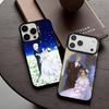 L-Love T-Through a P-Prism Phone Case For iPhone17,16,15,14,13,12,11 Plus,Pro Max Black Candy Silver Plated Cover