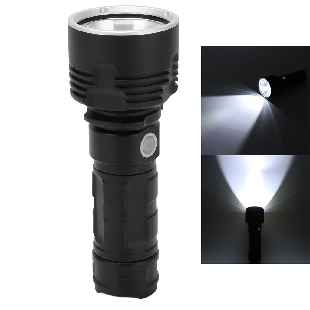 Výkonná svítilna USB dobíjecí 3 režimy Vodotěsná Hliníková slitina pro kempování Turistiku Cyklistiku Dobrodružství