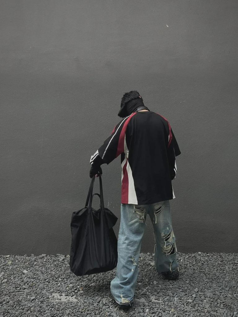 American Retro Black & Red Racing Suit Short-Sleeve T-Shirt - Trendy Motorcycle Style