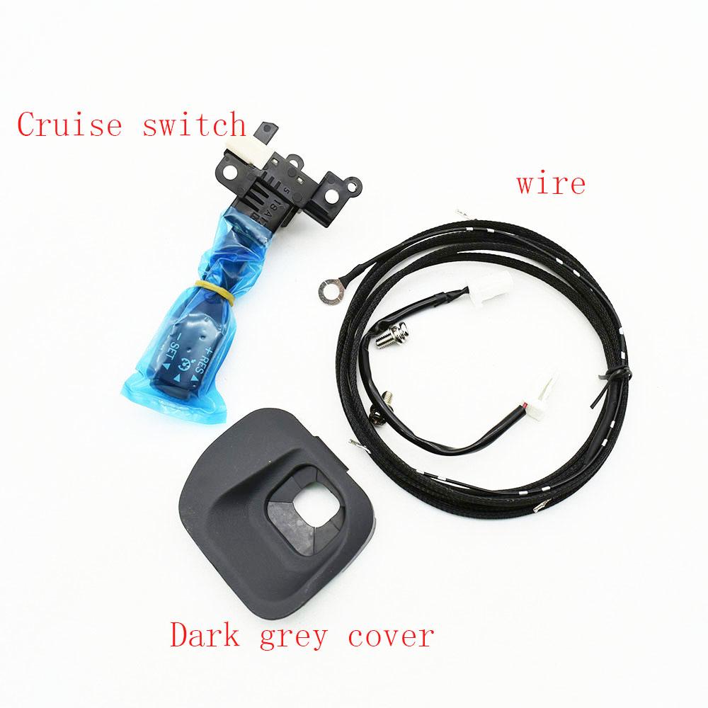 Cruise Control Switch 84632-34011 84632-34017 84632-0F010 45186-47030-C0 Steering Wheel Cover black Dark grey For Toyota Prius 1SETDarkgreycover