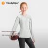 Moodytiger Girls' Quick-Dry Sun Protection Long Sleeve Sporty Top