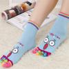 Women Girl Cute Casual Five-toed Crew Finger Show Funny Short Cartoon Cotton Breathable Socks