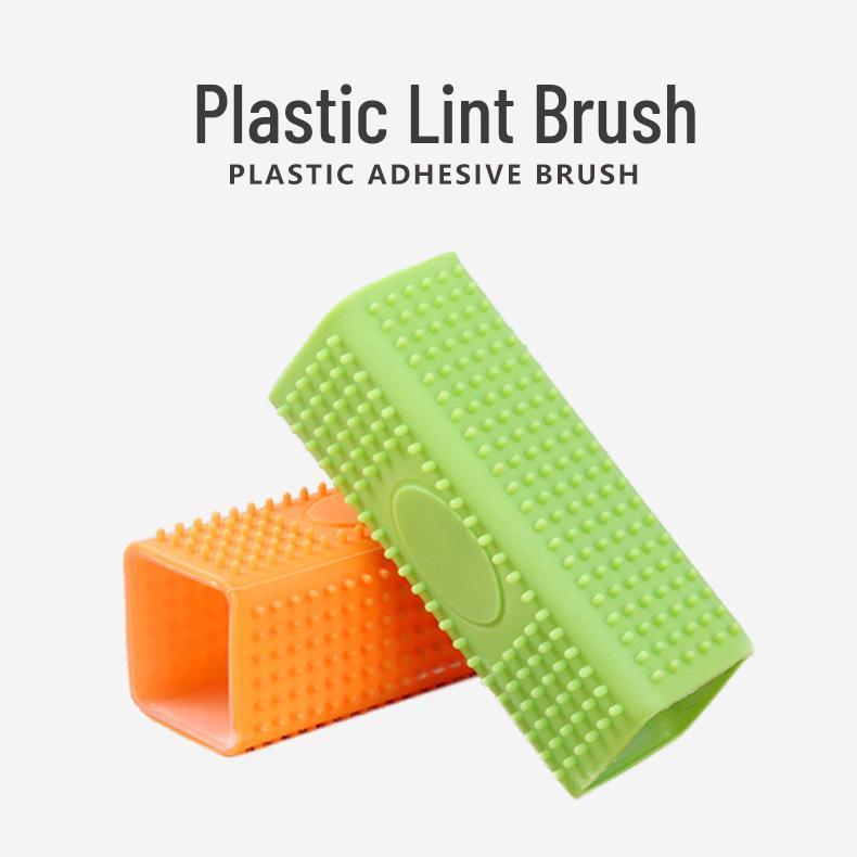 

Pet Hair Removal & Massage Brush for Dogs - Lint, Fur, and Grooming Tool Orange - OPP Bag