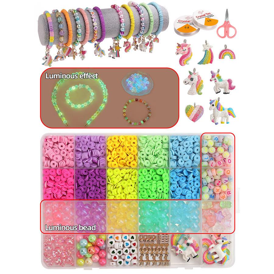 Beaded Diy Jewelry Unicorn Accessories Material Beads Handmade Beads Loose Beads Accessories Bracelet Full Set