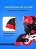 Children's Adjustable Inline Roller Skates Set with Flash Wheels, Helmet, and Protective Gear