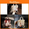 Cherry Handbag Water Bucket Pu Fashion Tote With Zipper Closure For Daily Use