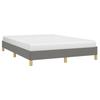 vidaXL Bettgestell ohne Matratze Dunkelgrau 140x200 cm Stoff