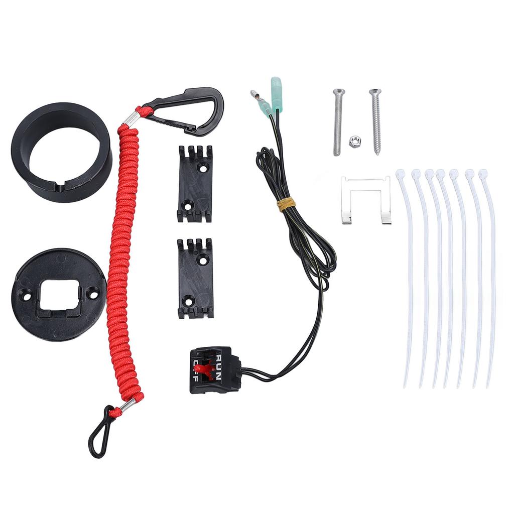Engine Safety Lanyard Kill Stop Switch 19674A07 Stable Performance Lanyard Emergency Stop Switch for Mariner Outboard
