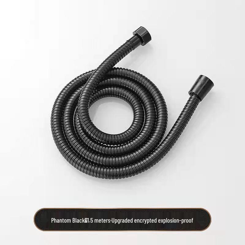 Universal Stainless Steel Shower Hose Sprinkler Connector: Explosion-Proof, Short Hot Water Outlet Pipe
