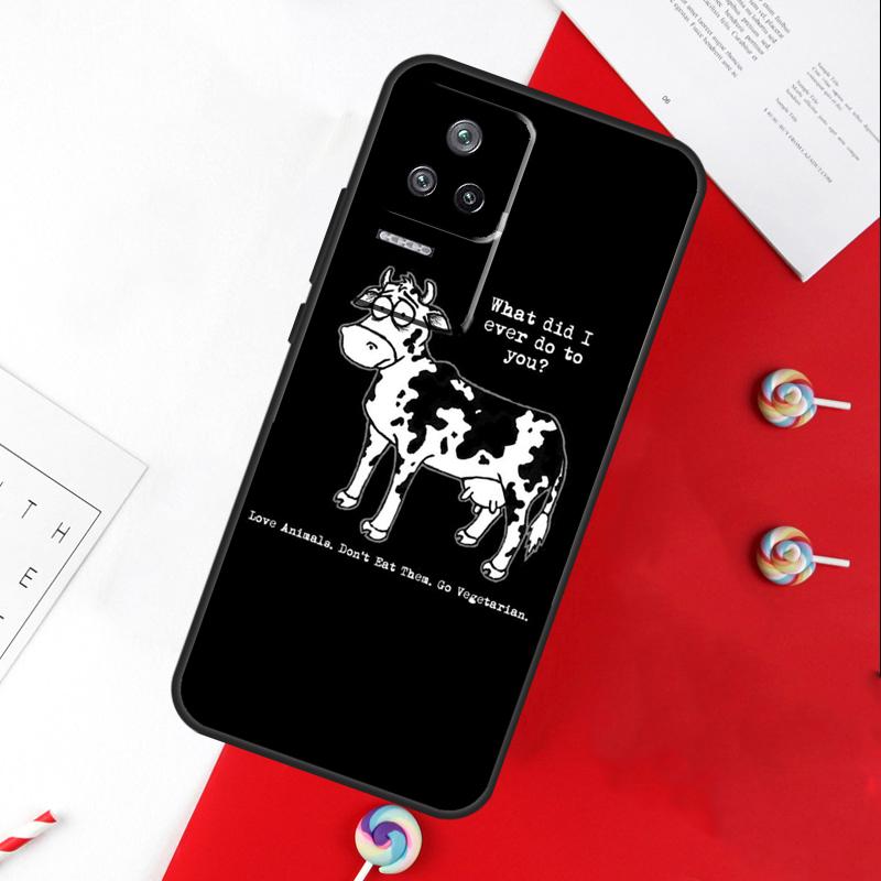 Vegan Vegetarian Quote Cover For Xiaomi 11T 12T 13T 14T Pro 13 14 15 Ultra POCO X7 Pro X3 X5 X6 F5 F6 M6 Pro Case