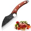 Ultra Sharp Japanese Butcher Knife with Finger Hole Boning Knife Meat Cleaver Stainless Steel Chef Knife Full Tang Wood Handle
