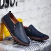 Hand Stitching Leather Shoes Men Casual Shoes Comfortable Men Loafers Moccasins Man Flats Shoes