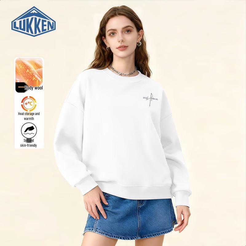 Свитшот флисовый графический LUKKEN курсивом английский 2XL