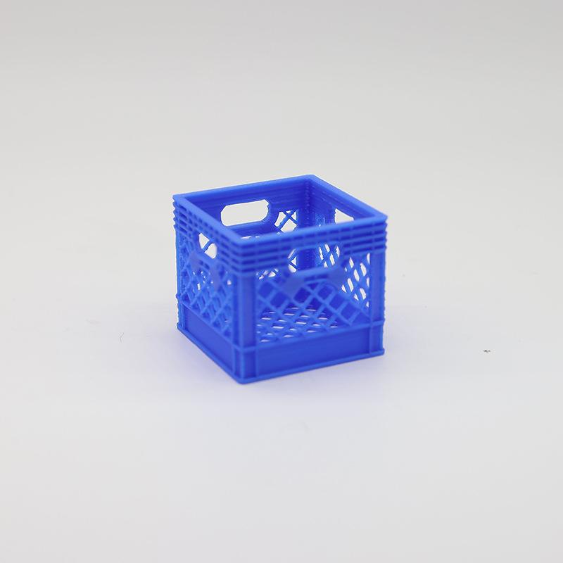1 Piece 1:12 Dollhouse Miniature Handheld Beer Frame Model Food Storage Basket Kitchen Decor Toy Doll House Accessories