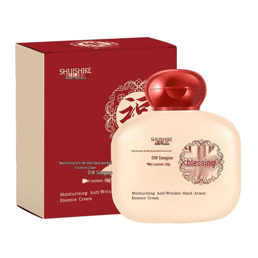 Luxury Travel-Size Moisturizing & Anti-Wrinkle Hand Cream Gift Set with Nail Care Essence