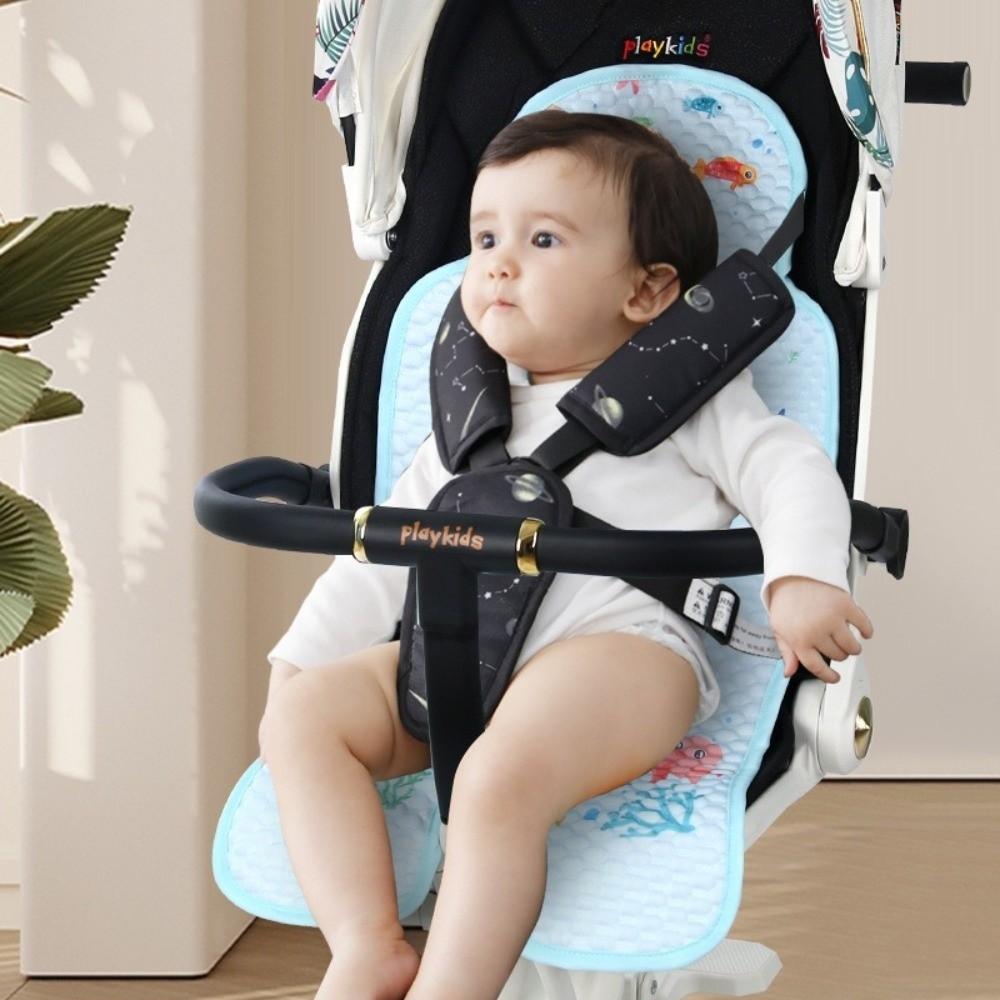 Washable Baby Stroller Seat Cushion Ice Silk Baby Stroller Sleeping Cushion