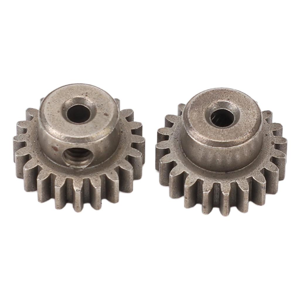2Pcs RC Motor Gear Set Easy to Install M0.6 20T Steel Pinion Motor Gears for 112 116 Remote