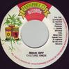 7inch Record KULCHA KNOX  Back Off NONE Henfield Record 2003 Jamaica Reggae Ska  Dub Used