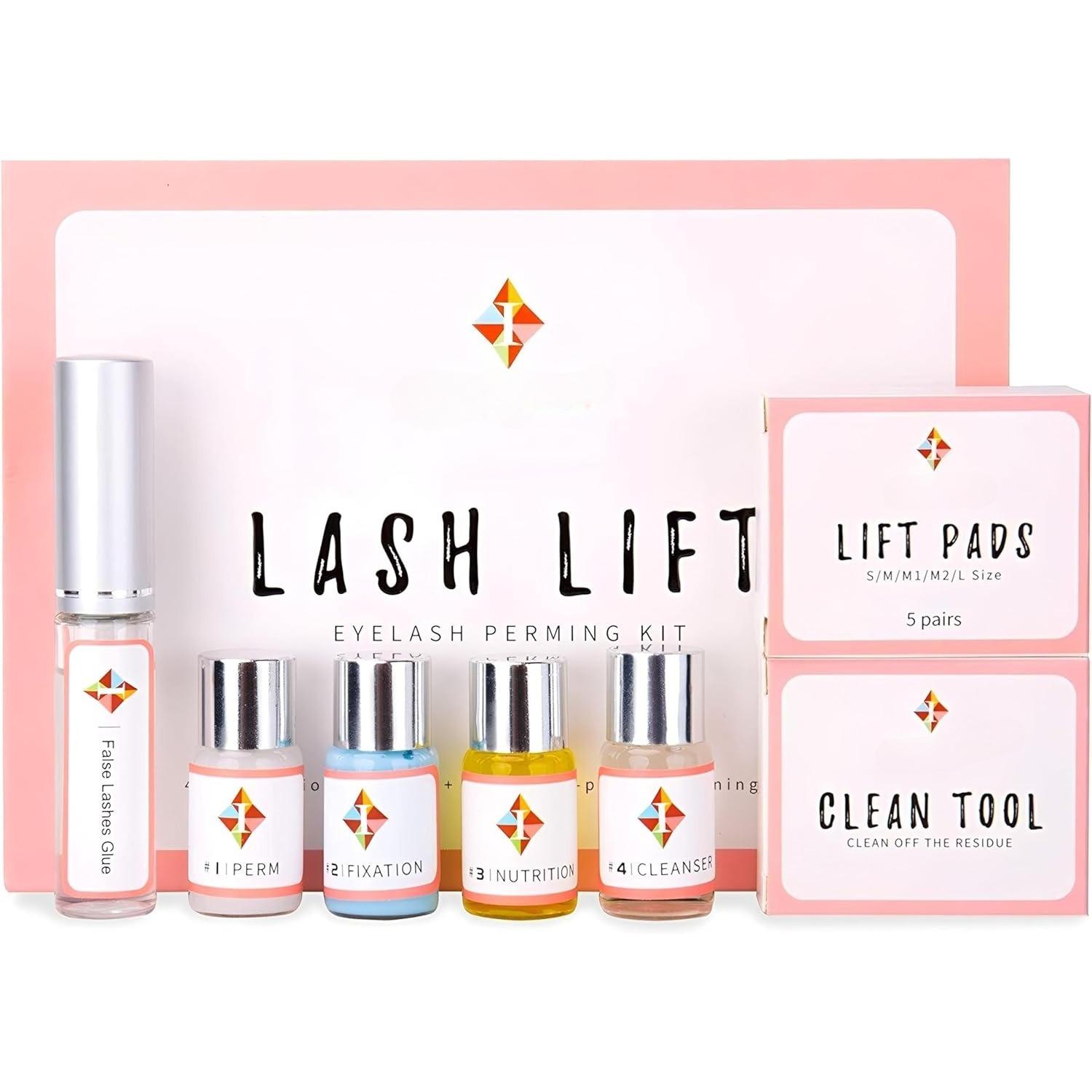 

Набор для ламинирования ресниц, Профессиональный салонный полуперманентный набор для завивки ресниц с силиконовыми подкладками, гелевыми подушечками для глаз и кисточками A