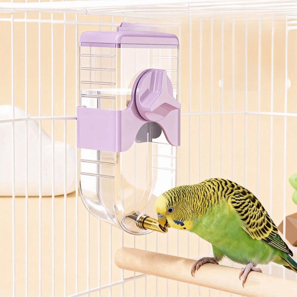 Secure Mounting Parrot Drinking Kettle 350ml Hanging Water Feeder Bird Water Dispenser Cockatiel