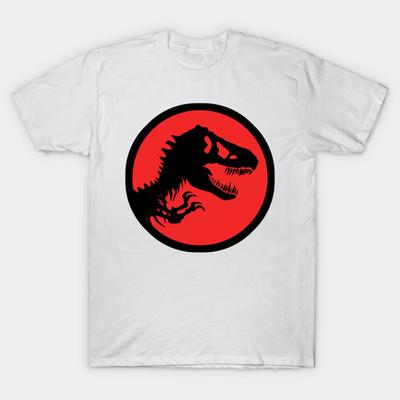 Asian Size Men Print T-shirt Dinosaur From The Jurassic Era No-Cut Heat Transfer Print Cotton Tshirt