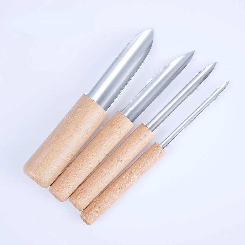 4Pcs Pottery Clay Hole Puncher Stainless Steel Ceramic Cutting Punching Modeling Sculpture Tool Polymer Wax Clay Tools