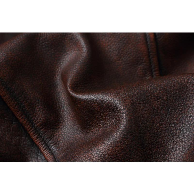 Chinese Size Vintage Red Brown Genuine Leather Jacket Men Soft Real Cowhide Black Winter Coat Biker Jackets Jaqueta Masculina De Couro