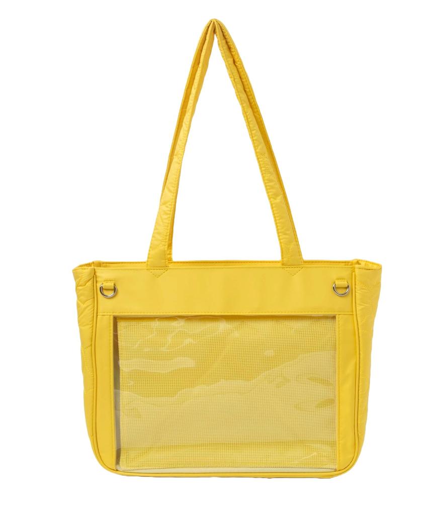 WEGO Ita Bag Tote A4 Perfect for Live and Perfect Gift for Size Yellow (Small) Bag, Quilted, Decorated, Size, Oshikatsu, Events, Spring, Summer,