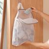 1pc Honeycomb Mesh Laundry Bag with Zipper - Wall-Mounted, Multi-Functional Clothes Storage Organizer for Bedroom & Bathroom