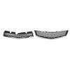 Bumper Upper Lower Grille Set Chrome Frame Sporty Bumper Radiator Grille Replacement for Chevy