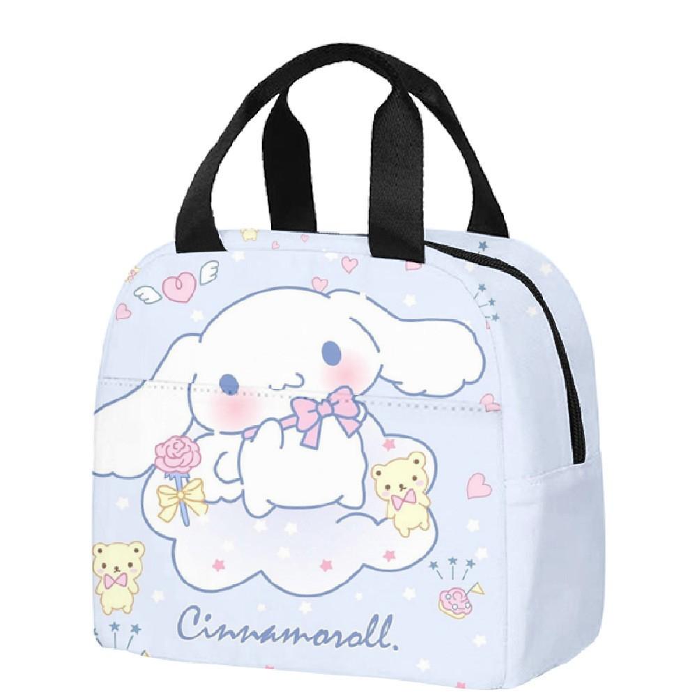Handheld Meal Bag Cute Cartoon Cinnamoroll Big-Eared Dog Yugui Dog Thermal Insulation Lunch Box Bag Meal Bag