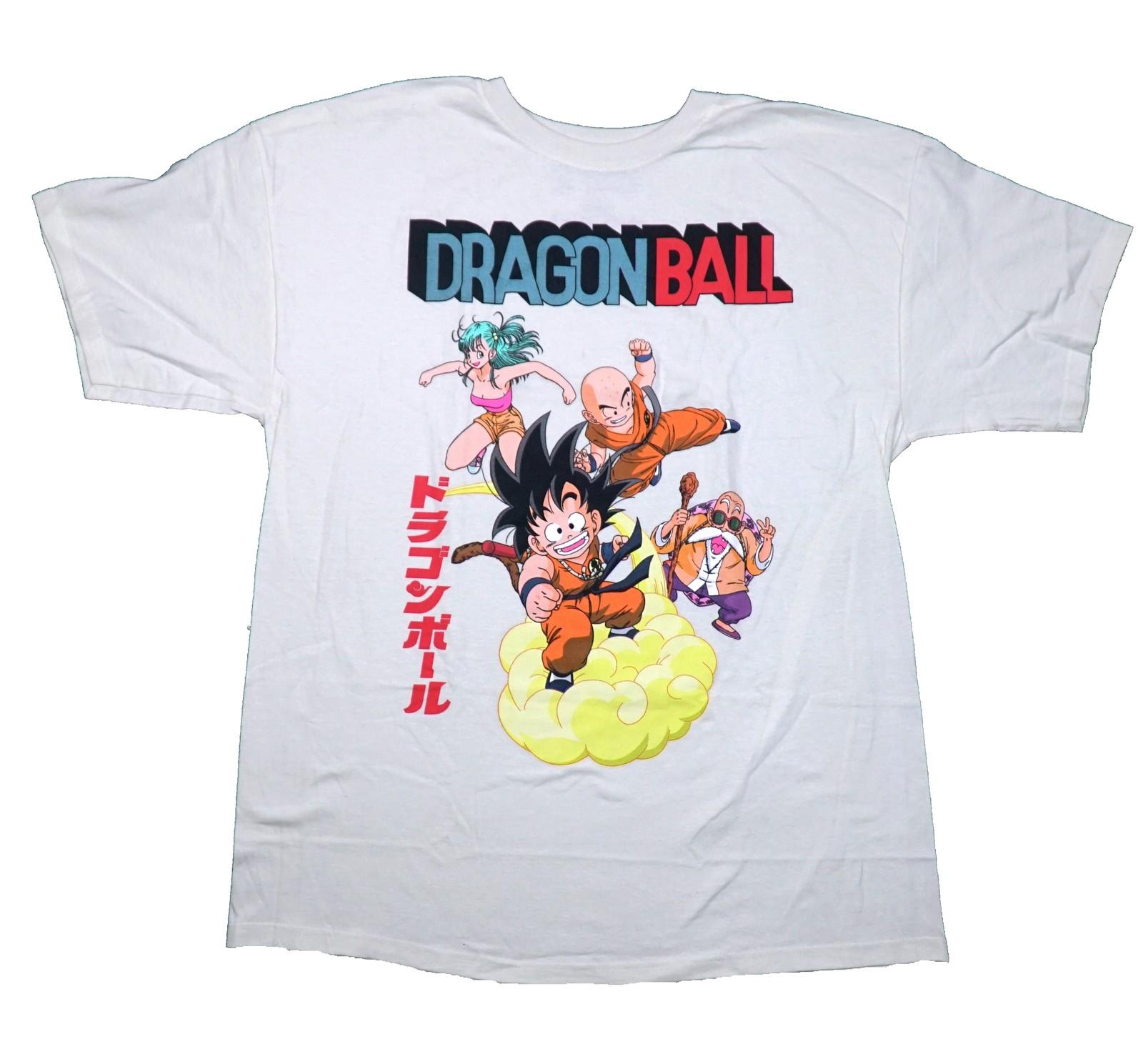 Dragon Ball Z Mens T-Shirt - Chibi Goku & Vegeta Bulma and Master Roshi XL