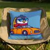 Cute Cartoon Penguin Cushion Cover Soft Reversible  Durable Pillow Cover  MultiScene Use for Home  Car Daily Comfort