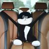 Cartoon Plush Car Tissue Box for Armrest: Cute Hanging Paper Dispenser and Interior Decoration