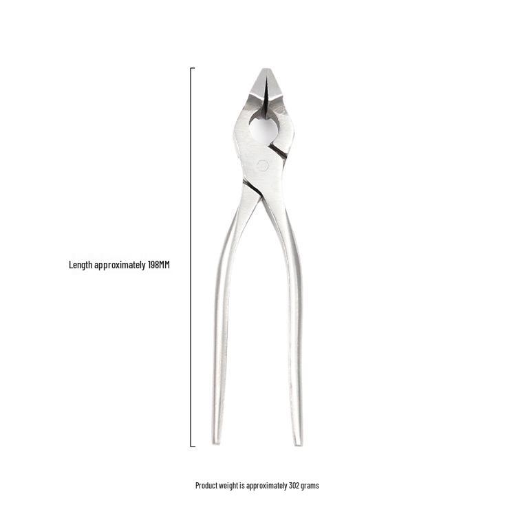 Gold Clip Flat-Nose Leather Zipper Pliers - DIY Handmade Leather Goods & Bags Tool
