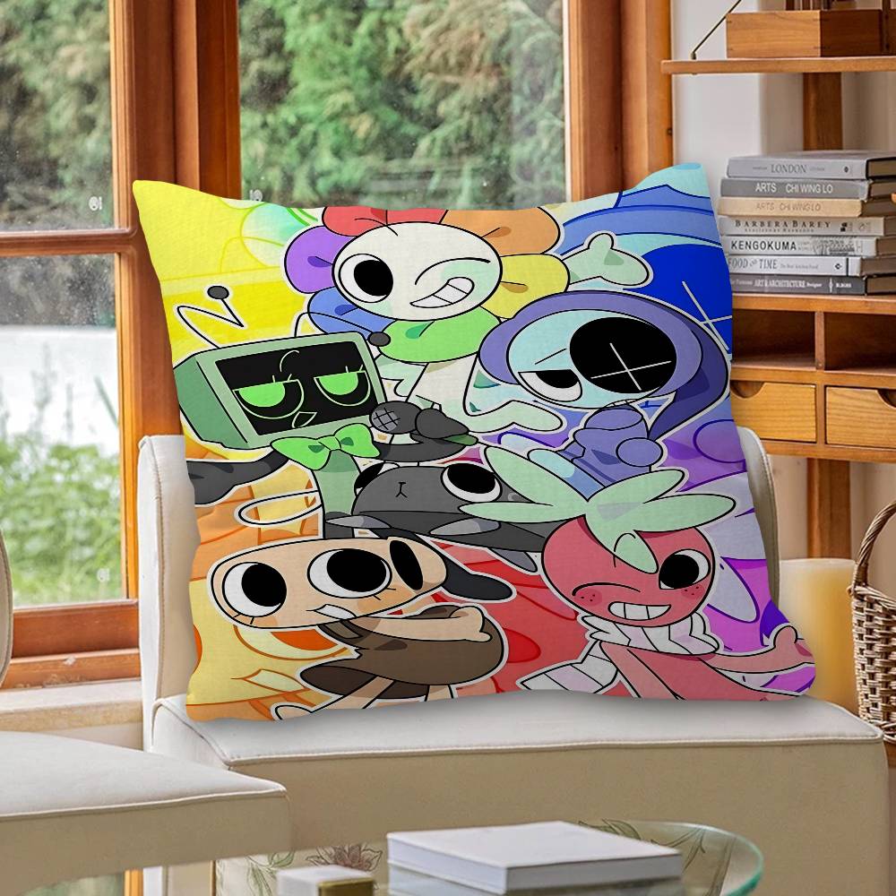 Game D-Dandys World Decorative Room Aesthetics Pillow Case Home Decor Bedroom Sofa Bed Couch Pillow Cover 45x45