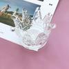 1/2Pcs Unique Glass Tea Light Holder Exquisite Candlestick Stand Simple Crown Candle Holders  Party