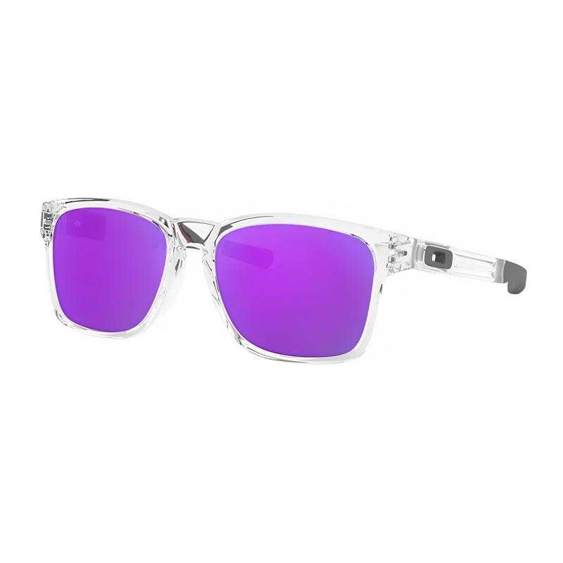 Солнцезащитные очки Oakley Simple Casual с покрытием Iridium, овальные, унисекс, белые F белый