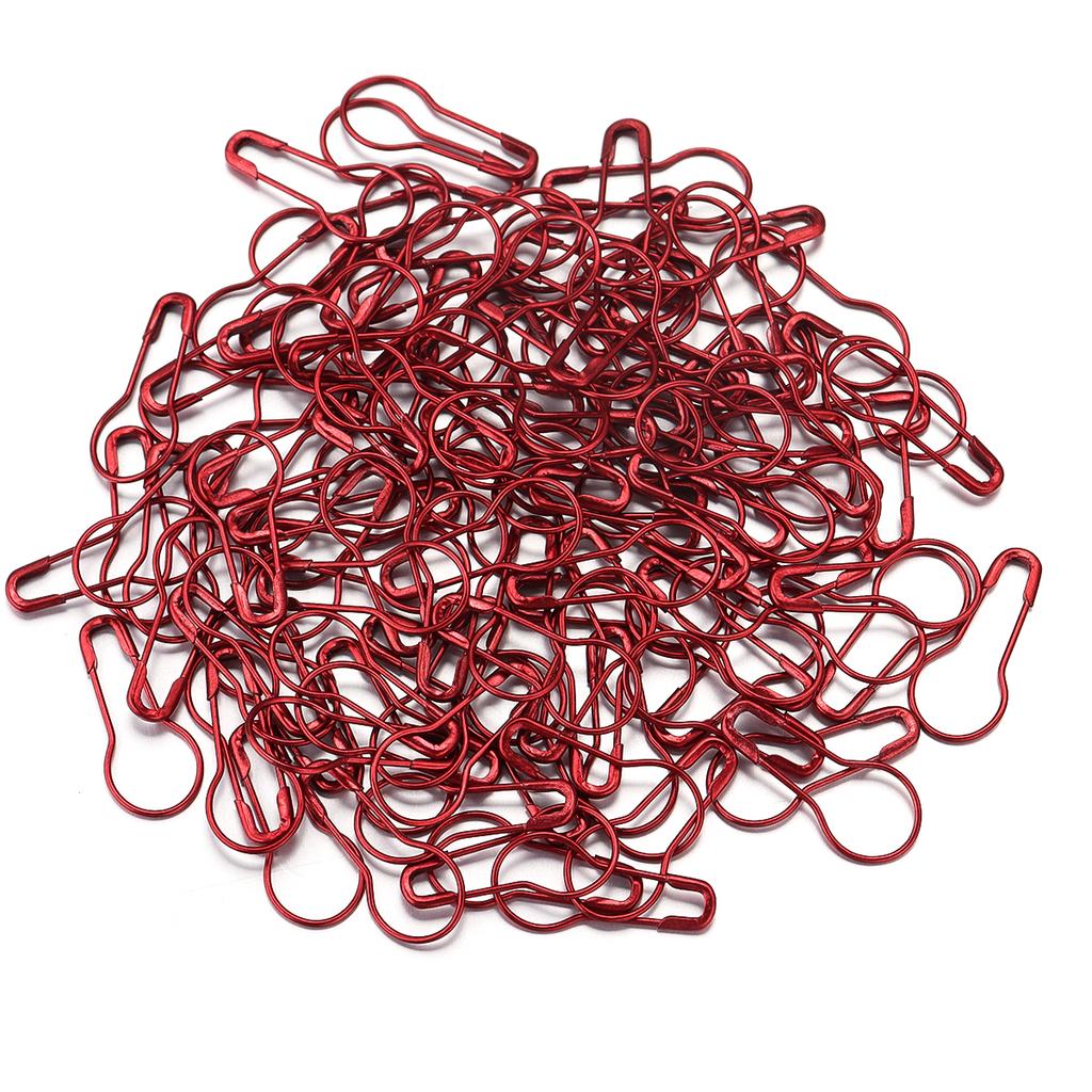 200Pcs Colorful Safety Pins Metal Gourd Pear Shape Locking Knitting Marker Tag Pins For Crafts Garment Brooch Sewing Pins Tools