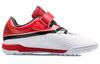 Li Ning YOUNG Slip Resistant Cushioning Abrasion Resistant Low Top Kids' Soccer Shoes Red White Teenagers YKGQ006-7